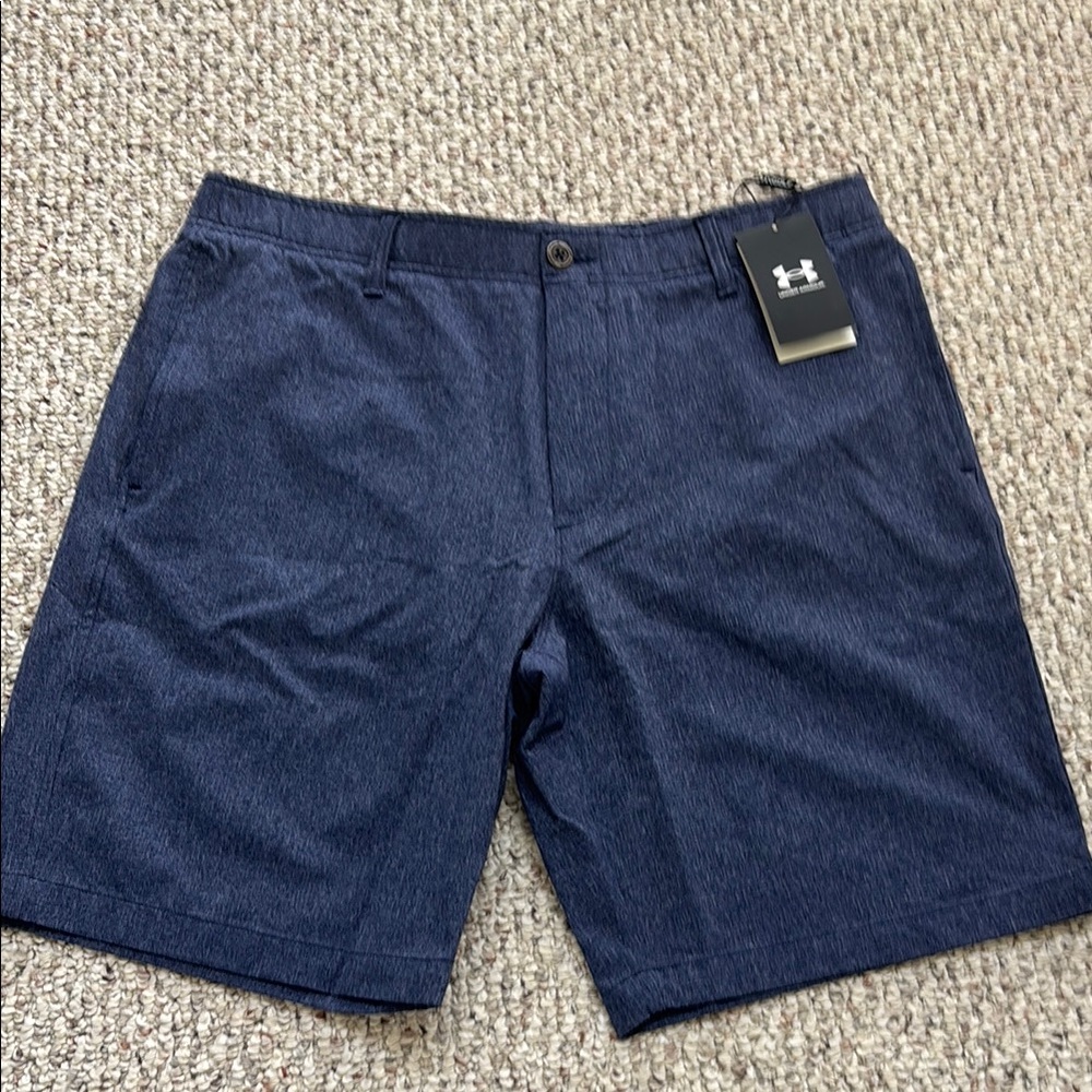 Under Armour Blue Flat Front Shorts